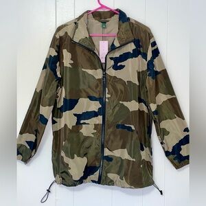 Women’s Wild Fable Green and Tan Camouflage Utility Jacket
